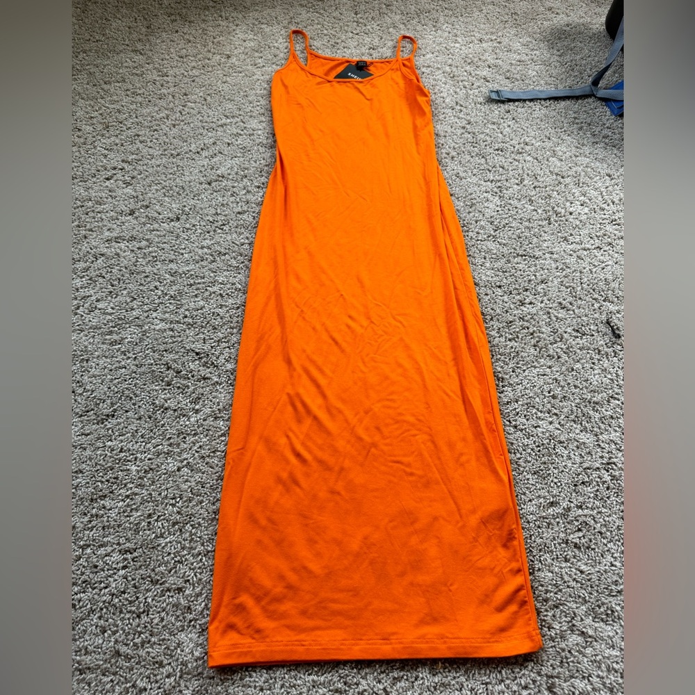 Orange maxi dress